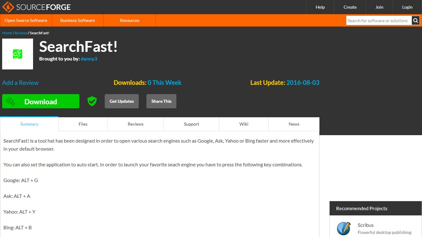 SearchFast! download | SourceForge.net